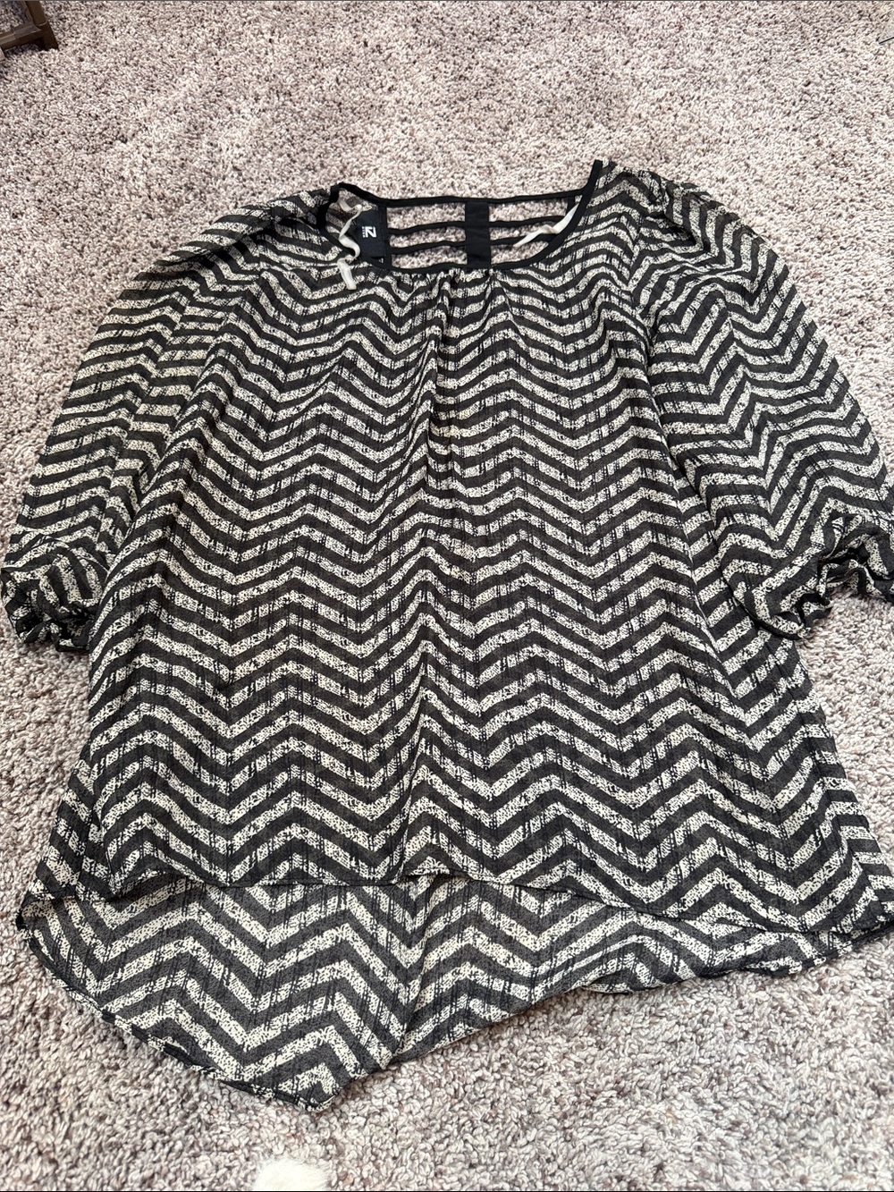 Iz Byer sheer top